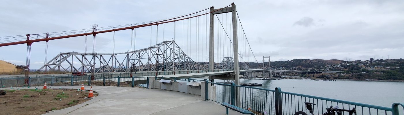 View of the Carquinez Bridge.